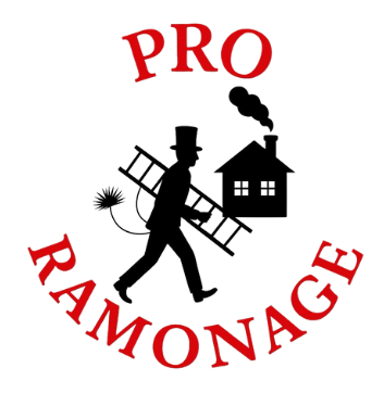 Logo PRO RAMONAGE LYON - Ramonage tous conduits, Entretien poêles, Dégraissage hotte